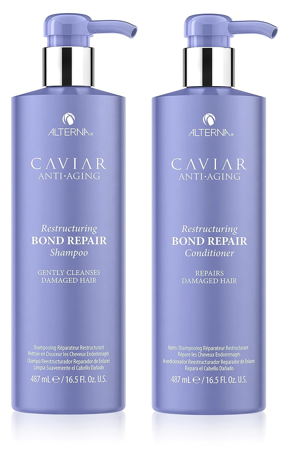 Alterna Caviar Anti-Aging Restructuring Bond Repair Shampoo/ Conditoner Set, 16.5 fl. oz. : Beauty & Personal Care