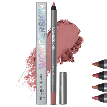Wonderskin Lip Liner Pencil - 360 Contour Lipliner, Long Lasting, Sharpenable, Waterproof And Transfer-Proof Nude Lip Liner Pencil (Ruby)