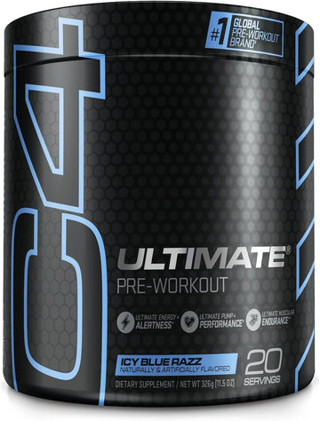 Cellucor C4 Ultimate Pre Workout Powder ICY Blue Razz - Sugar Free Pre