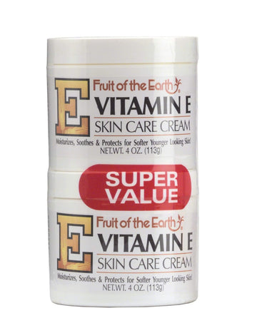Fruit Of The Earth Vitamin E Skin Care Cream Super Value, 4 Oz, (12 Pack)