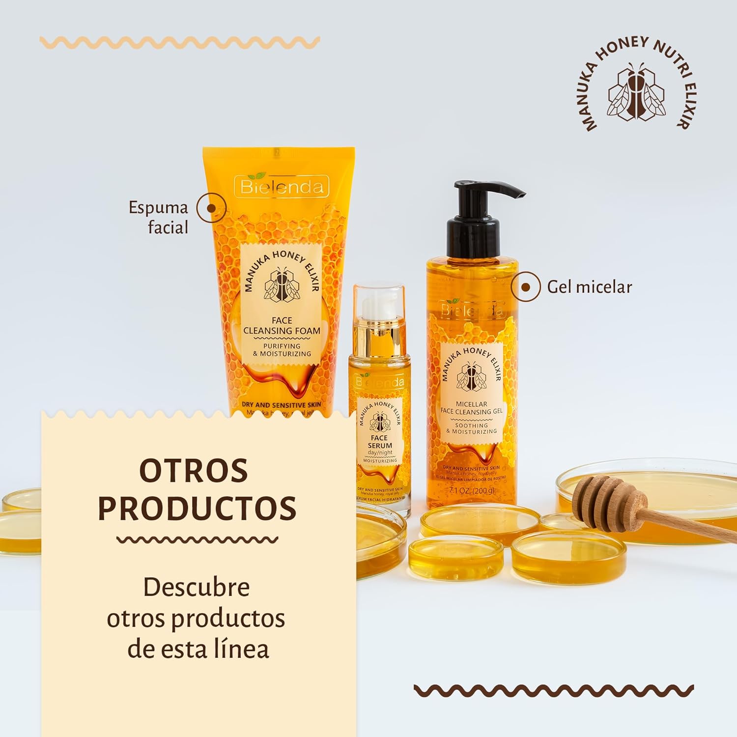 Bielenda Manuka Honey Nourishing and Hydrating Face Serum, Enriched with Manuka Honey, Vitamin C and B, for Dry and Sensitive Skin, Day/Night, 30 ml : Amazon.co.uk: Beauty