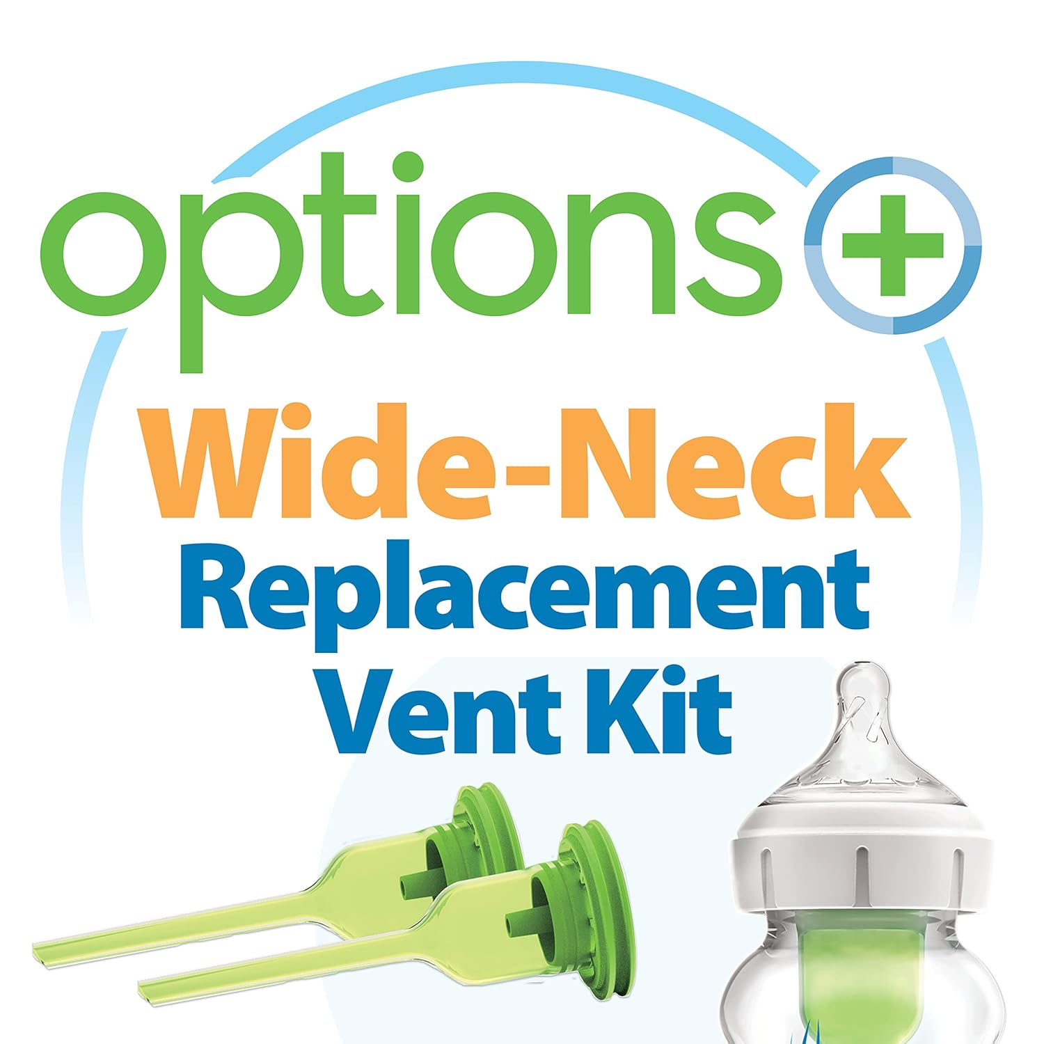 Dr. Brown's Natural Flow Options+Replacement Vent Kit, Wide-Neck 2 Count (Pack of 1) (Fits Options+ Wide-Neck - 9oz/270mL bottles) : Tools & Home Improvement