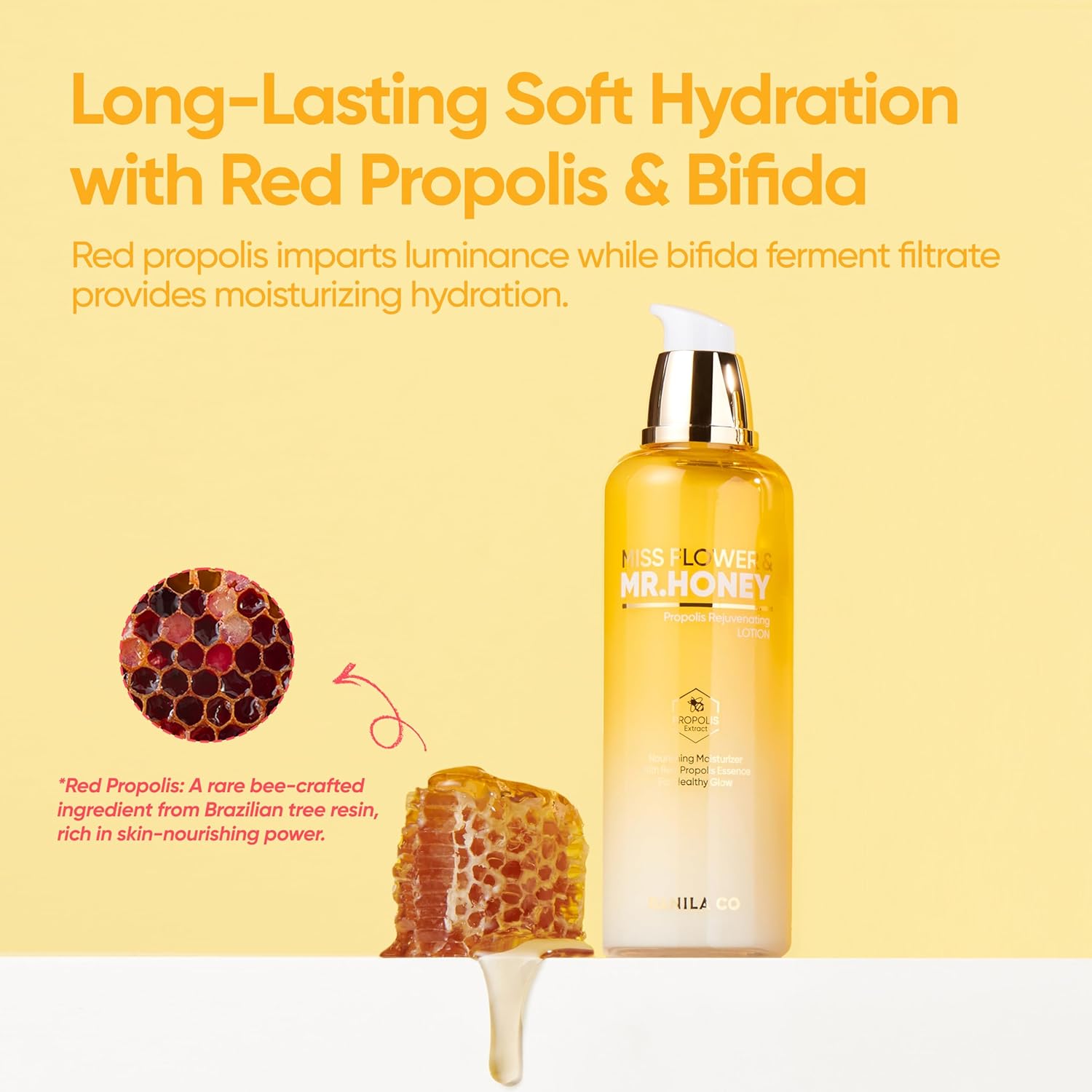 Banila Co Miss Flower & Mr Honey Propolis Rejuvenating Lotion | Nourishing Cream With Propolis Extract & Royal Jelly | Lightweight Hydrating Korean Skincare For Youthful Radiance (150Ml / 5.07 Fl Oz) : Beauty & Personal Care
