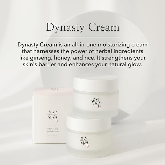 Beauty Of Joseon Dynasty Cream Hydrating Face Moisturizer For Dry, Sensitive Skin, Korean Skincare For Men And Women 50Ml, 1.69 Fl.Oz