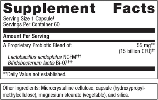 Metagenics Ultraflora Balance Probiotic - Probiotics For Digestive Health* - Immune Support Supplement* - Gastrointestinal Support* - Probiotic Supplement - 60 Capsules