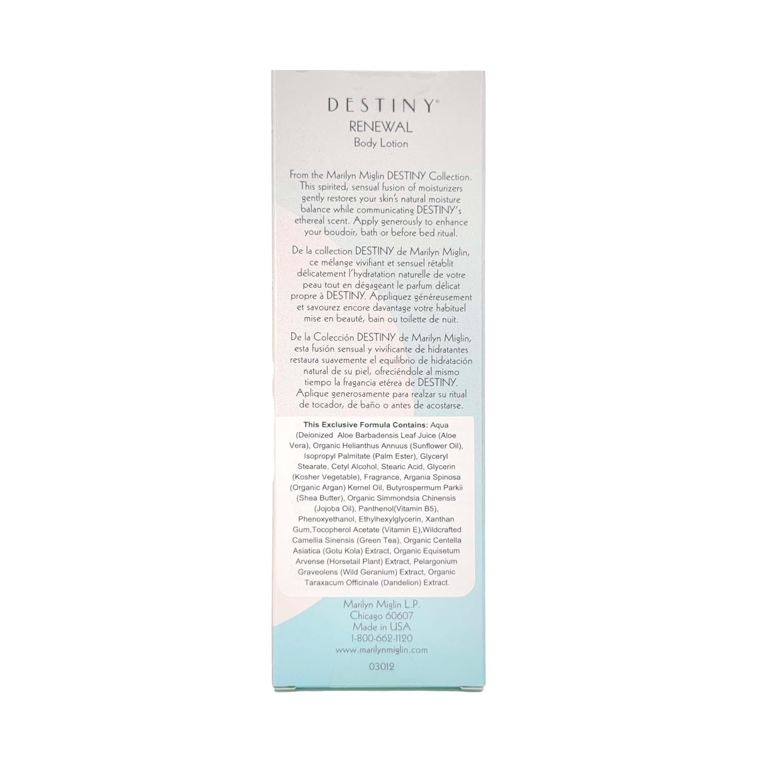 Destiny By Marilyn Miglin For Women. Lotion 6.0 Oz / 180 Ml. : Body Lotions : Beauty & Personal Care