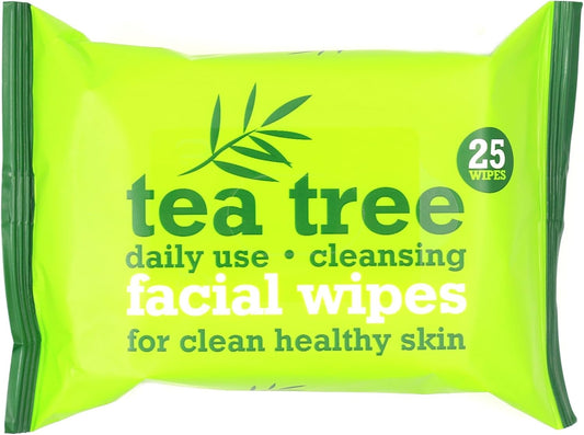 8 Packs Of Australian Tea Tree & Peppermint Daily Cleansing Wipes | 200 Facial Wipes For Oil/Makeup Removal And Clean & Healthy Skin