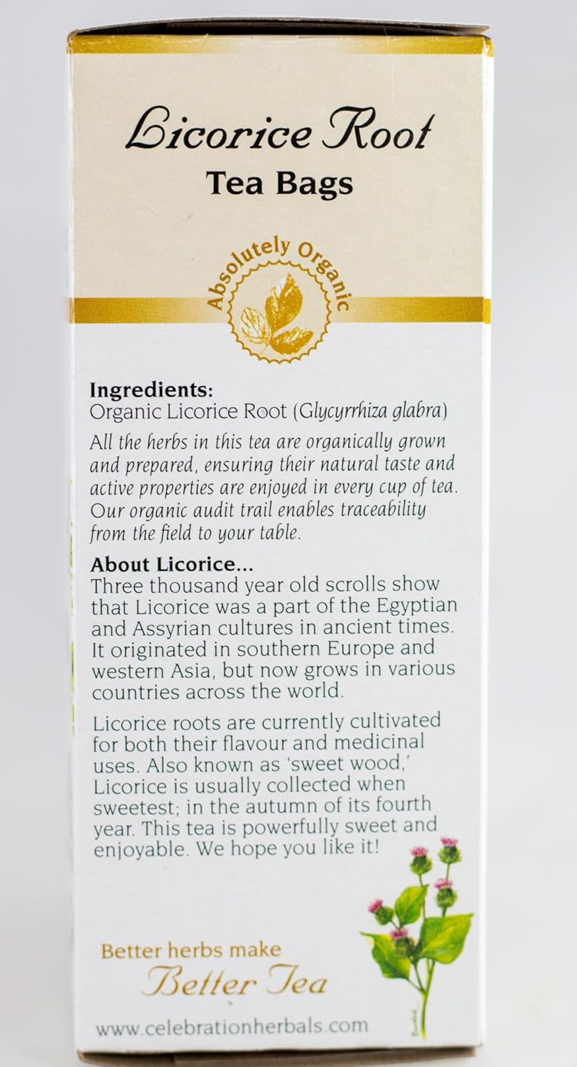 Celebration Herbals Organic Licorice Root Tea - 24 Tea Bags
