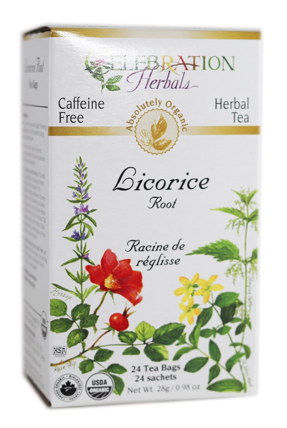 Celebration Herbals Organic Licorice Root Tea - 24 Tea Bags
