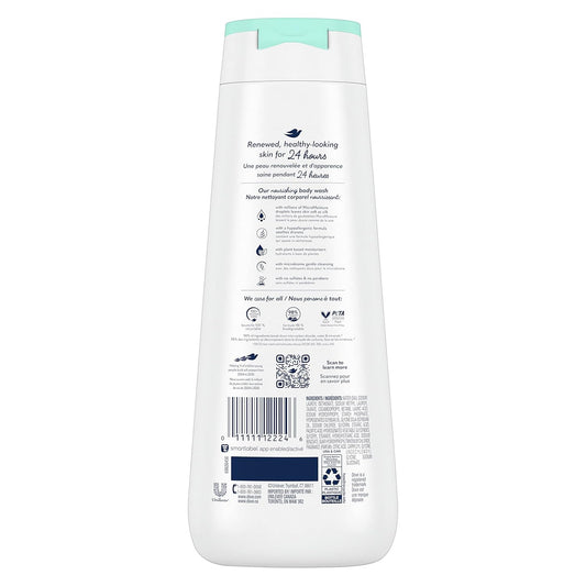 Dove Body Wash 3 Count Sensitive Skin For 24Hr Lotion-Soft Skin Moisturizing Skin Cleanser Gentle Hypoallergenic Formula With No Sulfates No Parabens