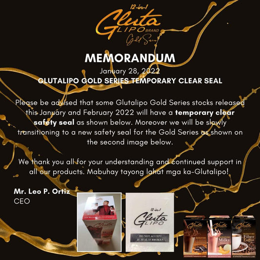 Glutalipo 12 In 1 Gluta Lipo Gold Series Red Iced Tea - 10 Sachets, 10 Count (Pack Of 1)