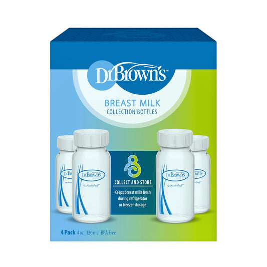 Dr. Brown'S Breastmilk Storage And Collection Bottles - 4 Oz (Pack Of 4)