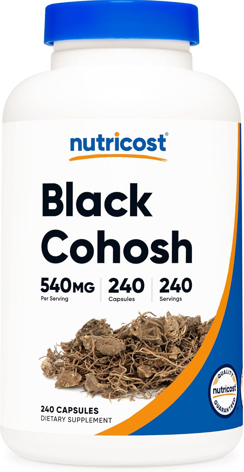 Nutricost Black Cohosh 540mg, 240 Capsules - Non-GMO, Gluten Free