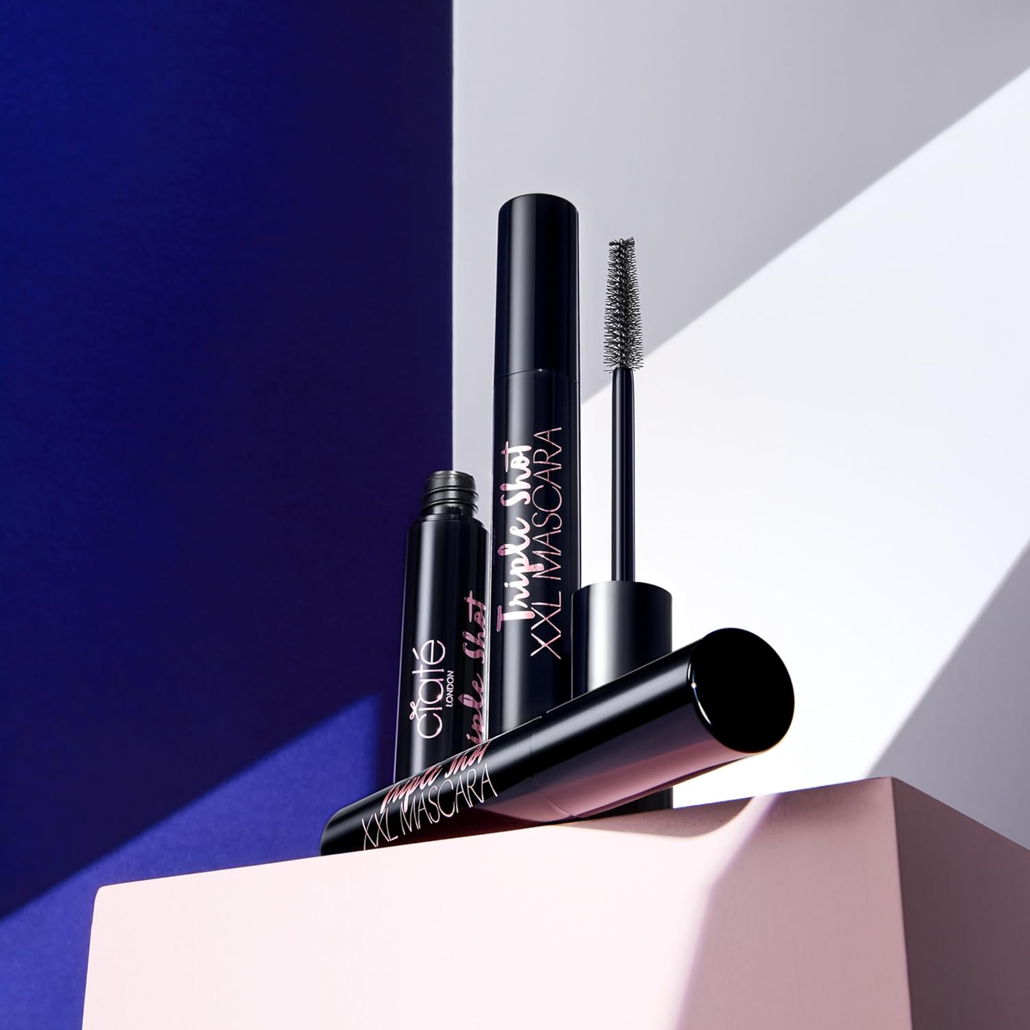 Ciaté London Triple Shot Xxl Volumising Black Mascara, Extreme Lengthening Effect : Beauty & Personal Care