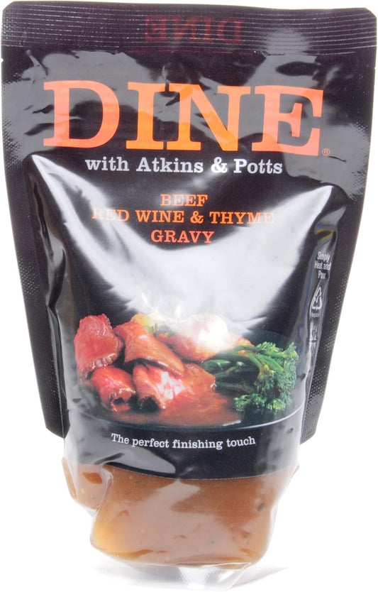 Dine With Atkins & Potts Range (Beef Red Wine And Thyme Gravy 2 X 350G)