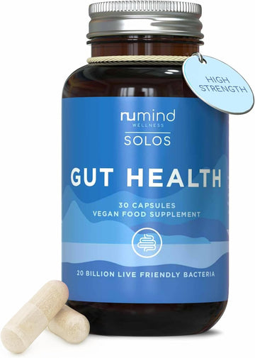 Nu Mind Probiotic Complex Supplements – 20 Billion Cultures & 15 Strains Tablets | Probiotics | Gut Health & Digestion | Vegan Capsules – Daily Use For Gut Flora