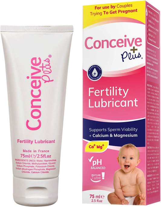 Conceive Plus Complete Fertility Bundle - Trying To Conceive Couples Kit Ttc Fertility Supplements And Sperm Friendly Lubricants