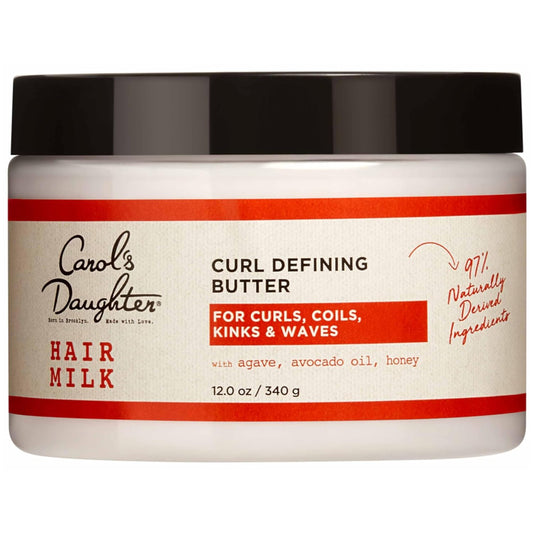 Carol'S Daughter Hair Milk Curl Defining Butter For Coils And Curls With Agave, Avocado Oil And Honey - Silicone And Paraben Free, 12 Oz : Beauty & Personal Care
