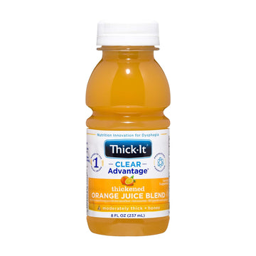 Thick-It Clear Advantage Thickened Orange Juice Blend - Moderately Thick/Honey, 8 fl oz (Pack of 24)