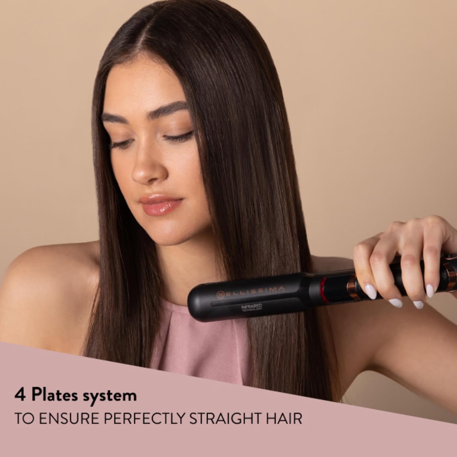 Bellissima Creativity Infrared Hair Straightener – Ceramic Plating with Infrared, Keratin Technology for Sleek Hair, 130°C-230°C Adjustable Temperatures. Quick Heat Up, Digital Display, Anti-Frizz : Amazon.co.uk: Beauty