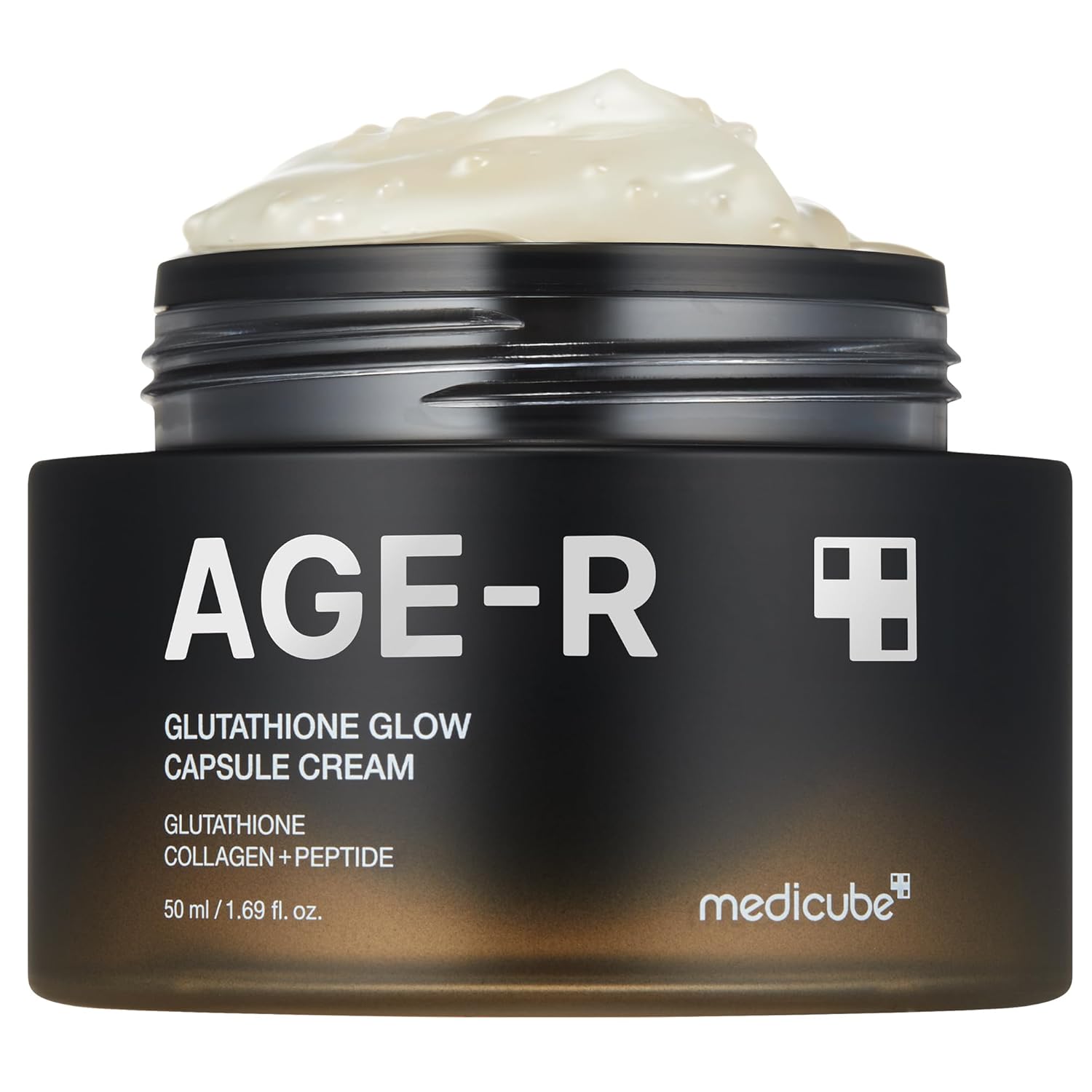 Medicube Age-R Glutathione Glow Capsule Facial Cream, Antioxidant Moisturizer, Collagen Peptide For Hydrating Glow - Improve Blemishes, Uneven Skin Tone, Dullness, Dryness - Korean Skincare