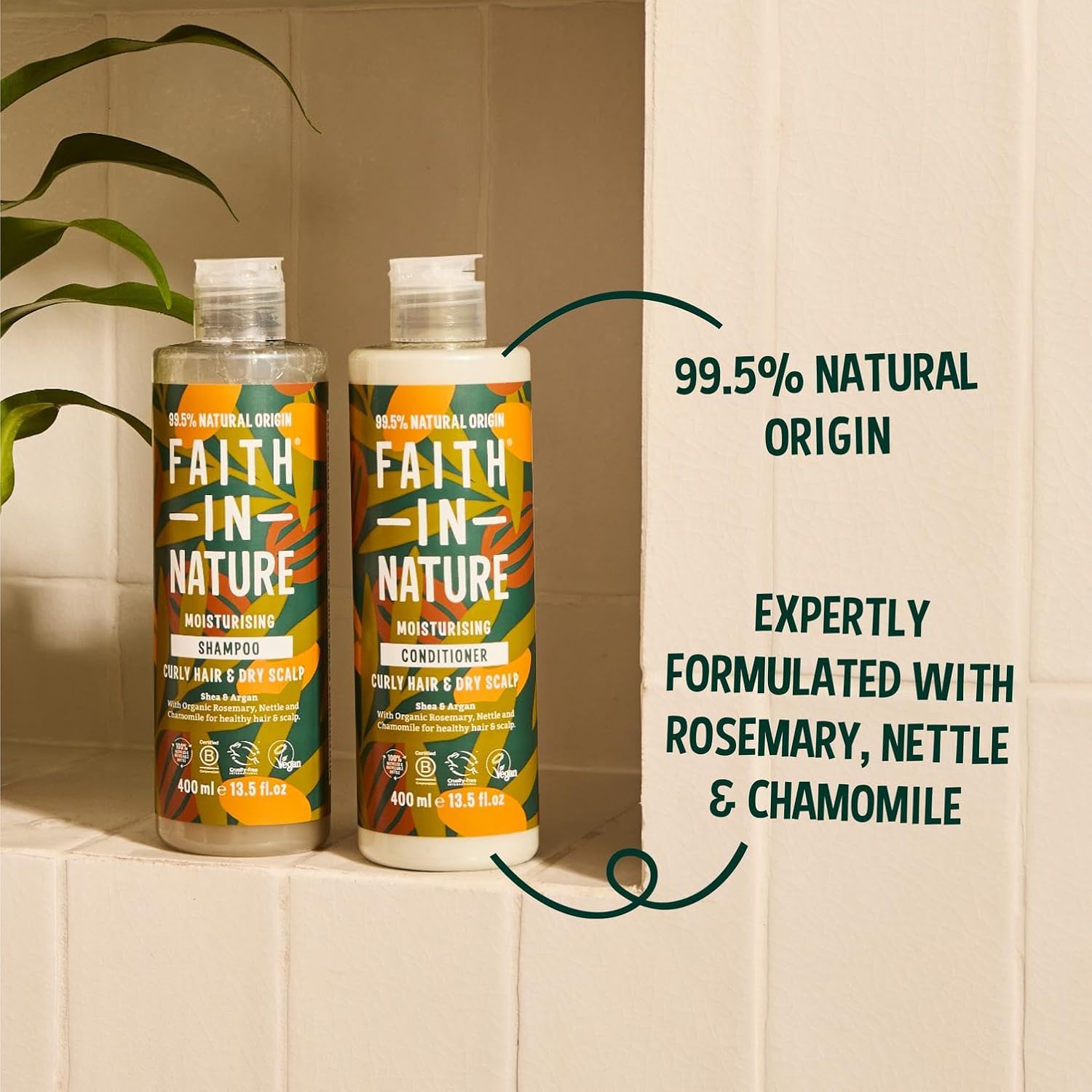 Faith In Nature Natural Shea & Argan Conditioner, Moisturising for Curly Hair & Dry Scalp, Vegan & Cruelty Free, No SLS, Silicones or Parabens, 400ml : Amazon.co.uk: Beauty