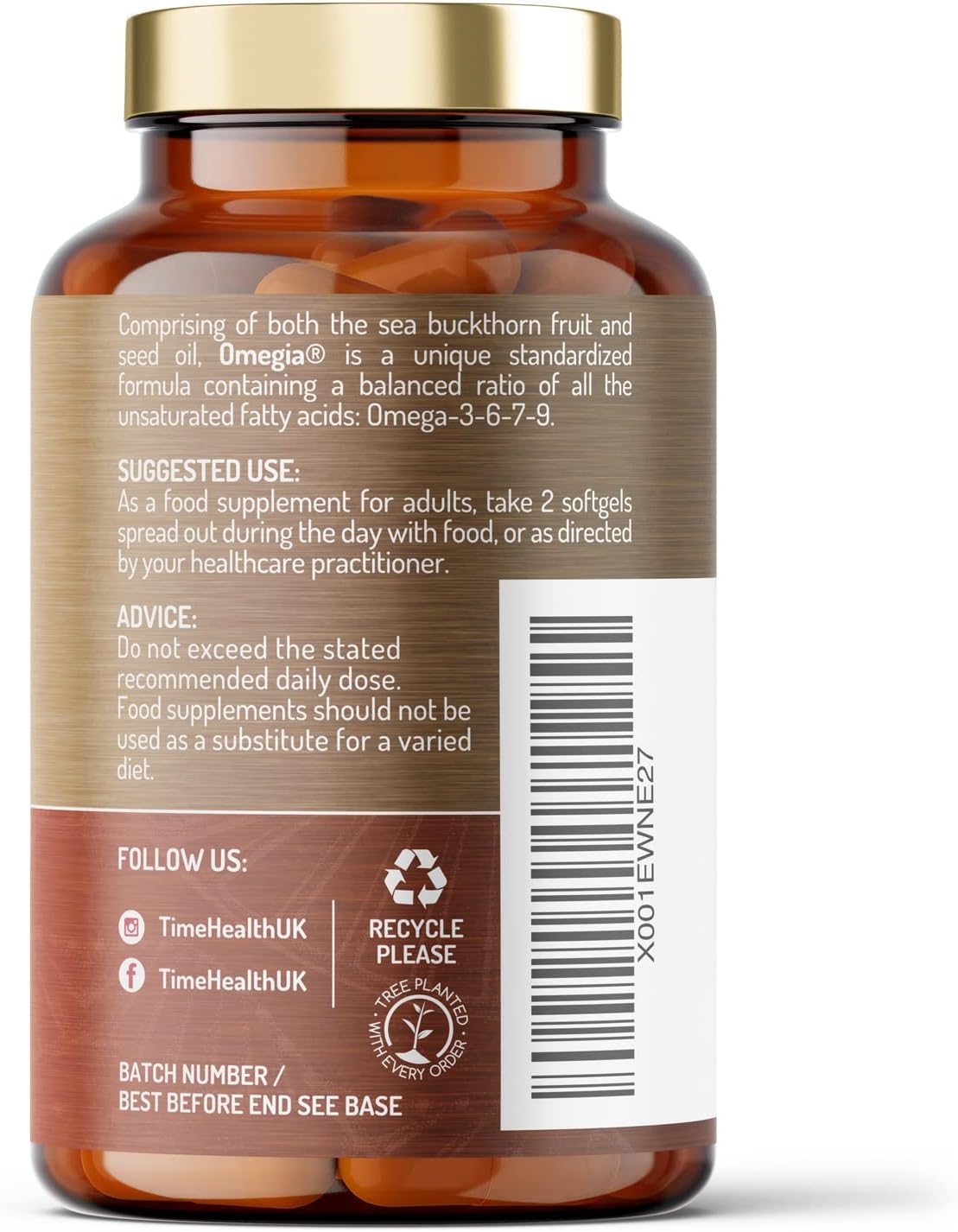 Wildcrafted Sea Buckthorn – Omega 3, 6, 7 & 9 – Optimal Eye & Skin Health – Carrageenan Free – Formulated with Premium Omegia® – Vegan, Kosher, Non-GMO : Amazon.co.uk: Health & Personal Care