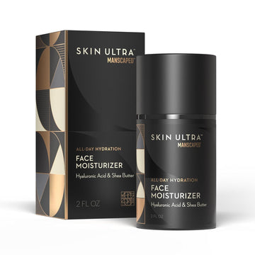Manscaped® Skin Ultra™ Face Moisturizer - Men'S Daily Hydrating Skincare Lotion Infused With Hyaluronic Acid, Vitamin E & Shea Butter, Non-Greasy, Fast Absorbing, 2 Fl Oz