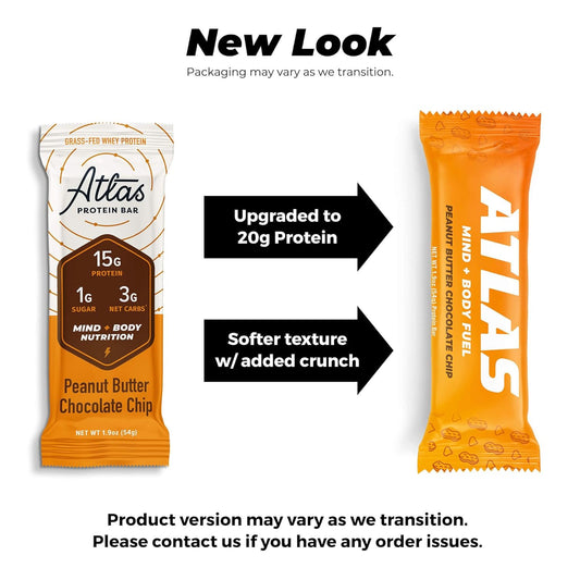 Atlas Protein Bar, 20G Plant Protein, 1G Sugar, Clean Ingredients, Gluten Free Coconut Almond, 12 Count (Pack Of 2))