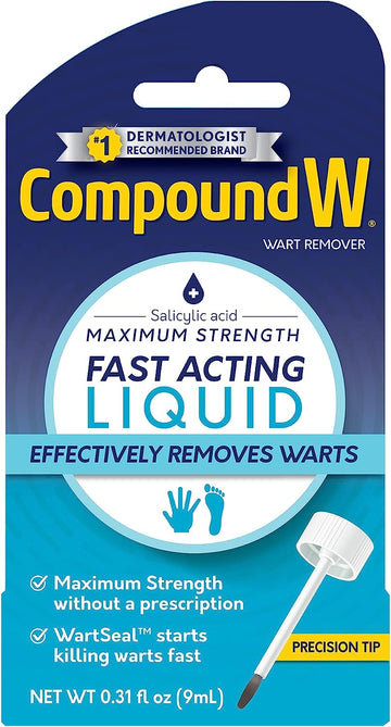 Compound W Maximum Strength Fast Acting Liquid Wart Remover, 0.3 Fl Oz