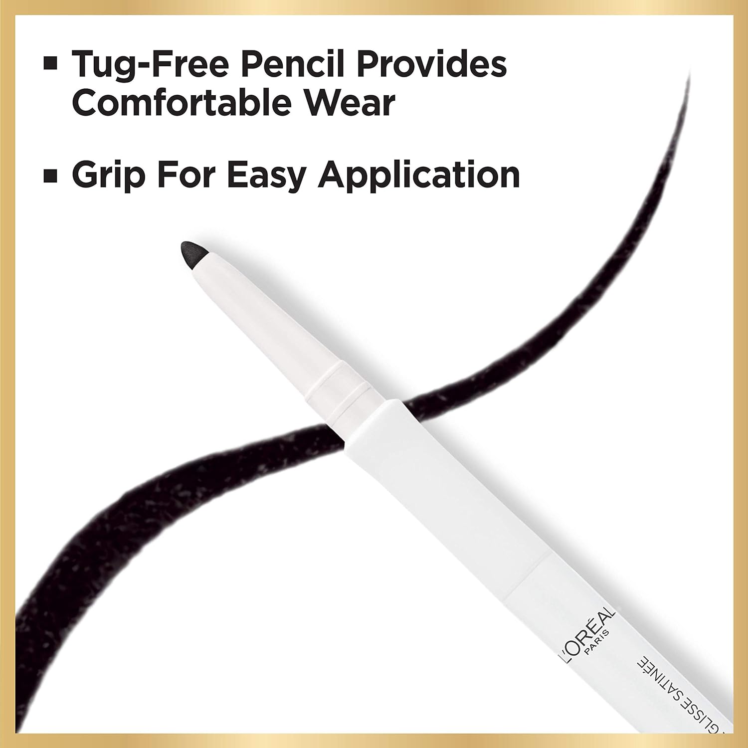 L’Oréal Paris Age Perfect Satin Glide Eyeliner with Mineral Pigments, Black : Beauty & Personal Care