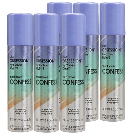 Parfums De Coeur Confess Fragrance Deodorant Body Spray 2.5 Fl Oz (6) : Beauty & Personal Care