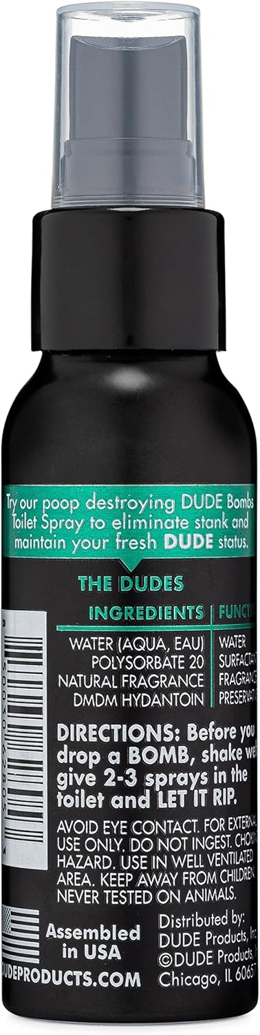 Dude Bombs - Toilet Stank Eliminator (1 Pack, 40 Pods) & Toilet Spray (2.5 Oz Spray Bottle), Forest Fresh Scent - Toilet Bowl Freshener : Health & Household