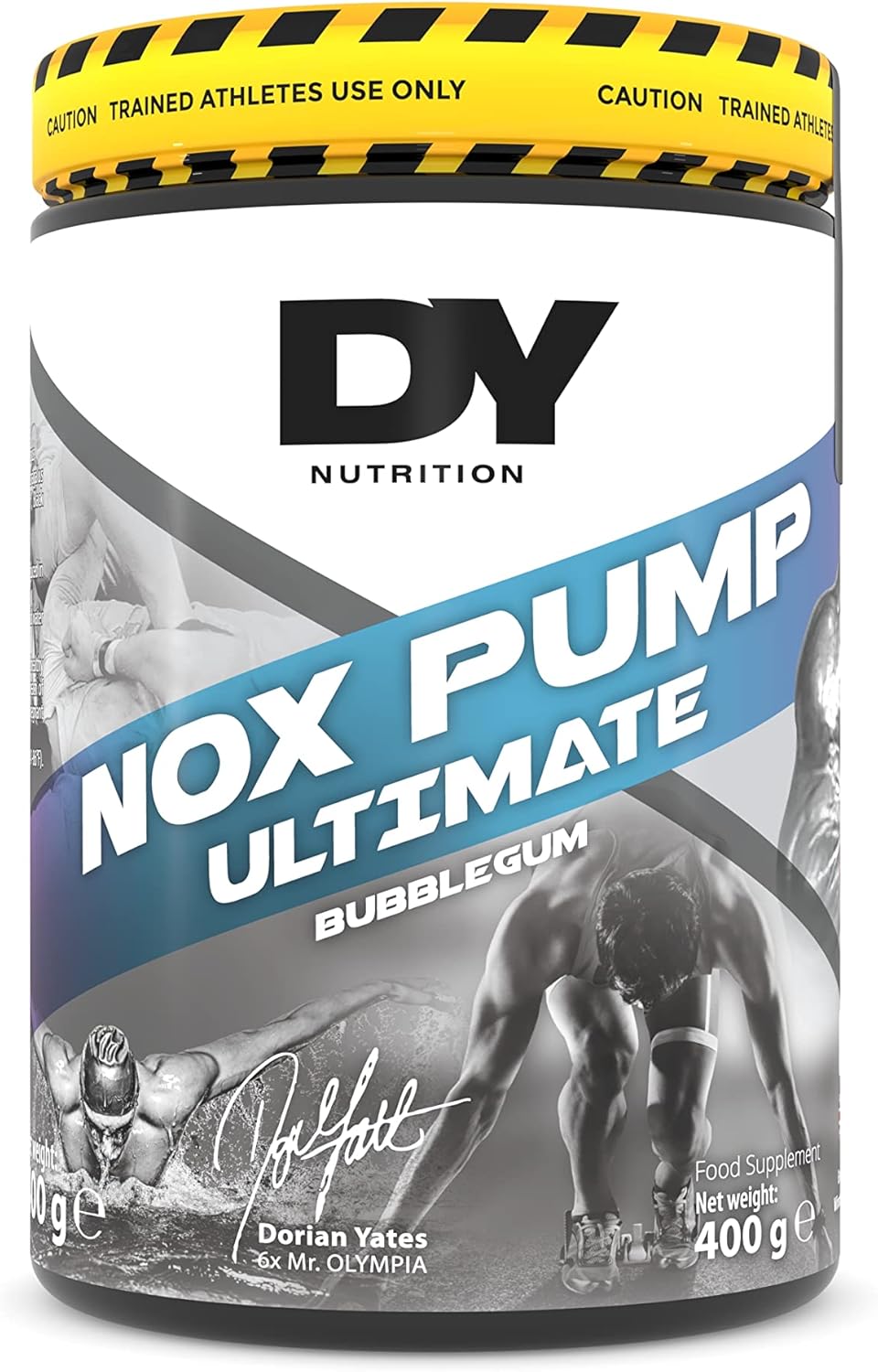 Dy Nutrition - Nox Pump Pre Workout Powder | 350Mg Caffeine | Bubblegum Flavour | High Performance Preworkout For Focus, Pump & Energy With L-Citrulline, Beta Alanine, L-Tyrosine. 400G. 20 Servings
