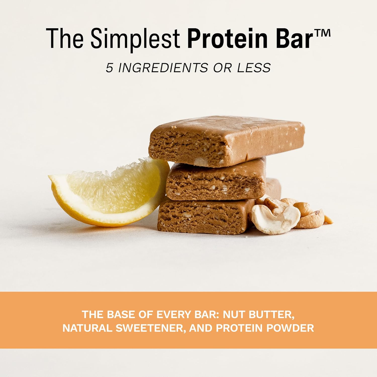 Rise Pea Protein Bar - Vegan Lemon Cashew | Breakfast Bar & Protein Snack 15g Protein Just 3 Whole Food Ingredients Non-GMO Gluten-Free Soy Free : Health & Household