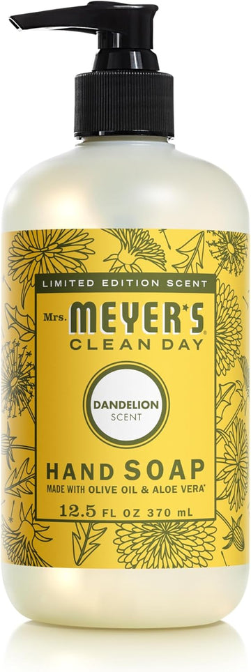 Mrs. Meyer'S Clean Day Liquid Hand Soap, Dandelion Scent, 12.5 Ounce Bottle