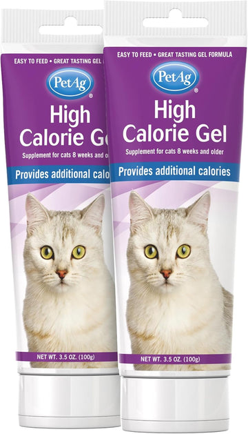 Pet-Ag High Calorie Gel Supplement For Cats - 3.5 Oz, Pack Of 2 - Chicken Flavor - Provides Extra Calories For Cats 8 Weeks And Older - Easy To Digest