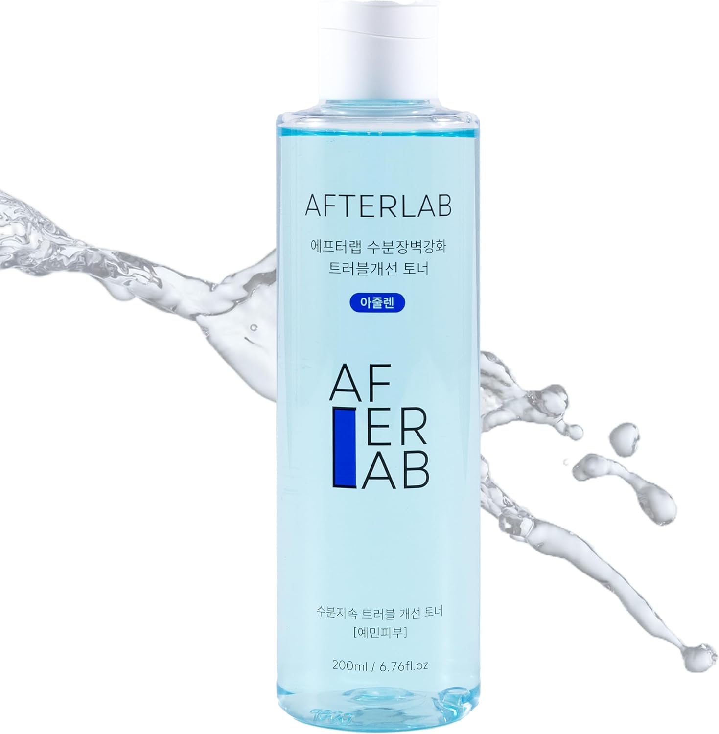 Afterlab Hydrating Barrier Clarifying Toner Azulene - Ph5.5 Water-Based Hydrating Toner For Soothing Skin And Reducing Breakouts - Korean Skin Care Toner (6.76 Fl Oz)
