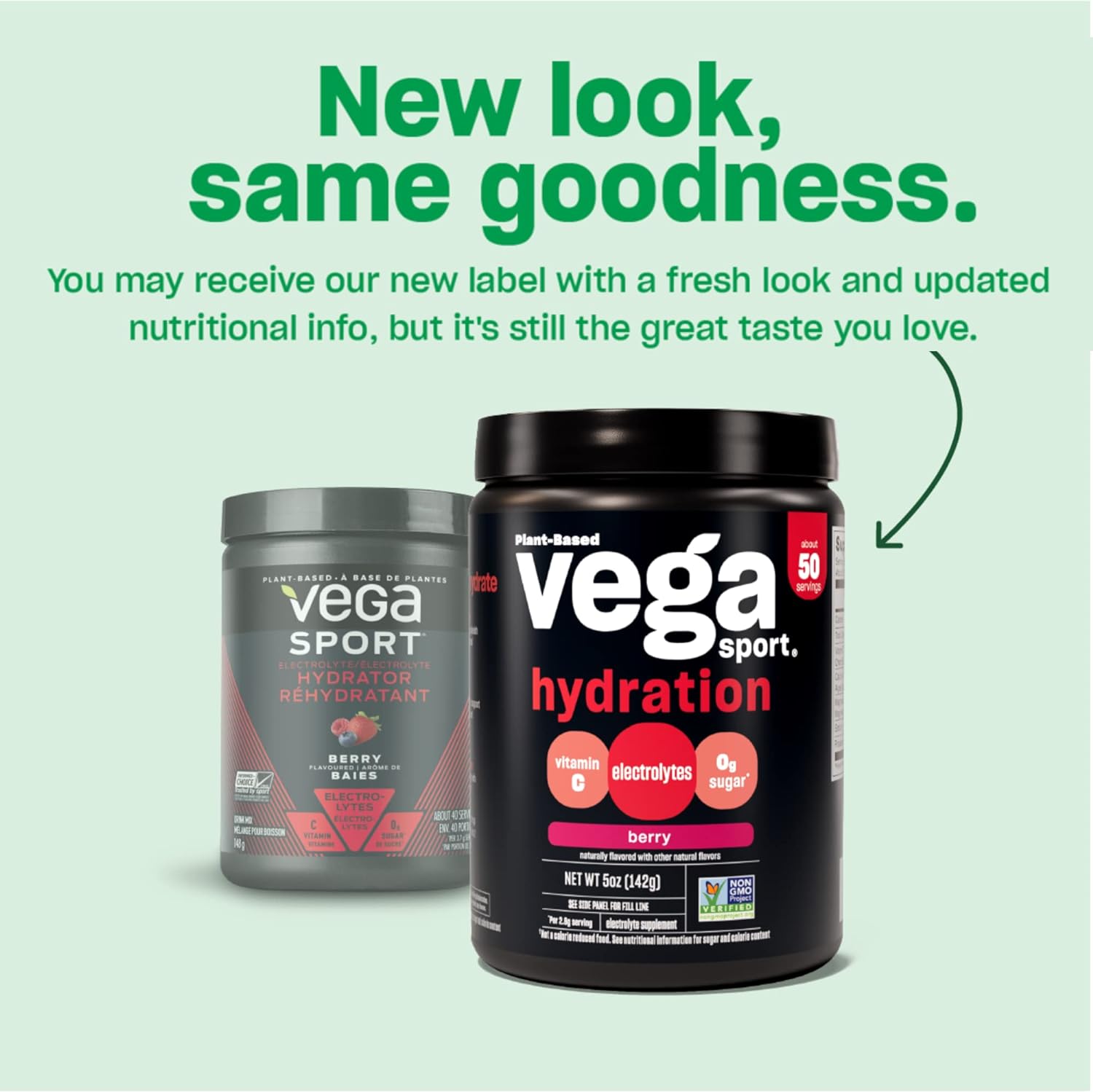 Vega Sport Hydration Electrolyte Powder, Berry - Post Workout Recovery