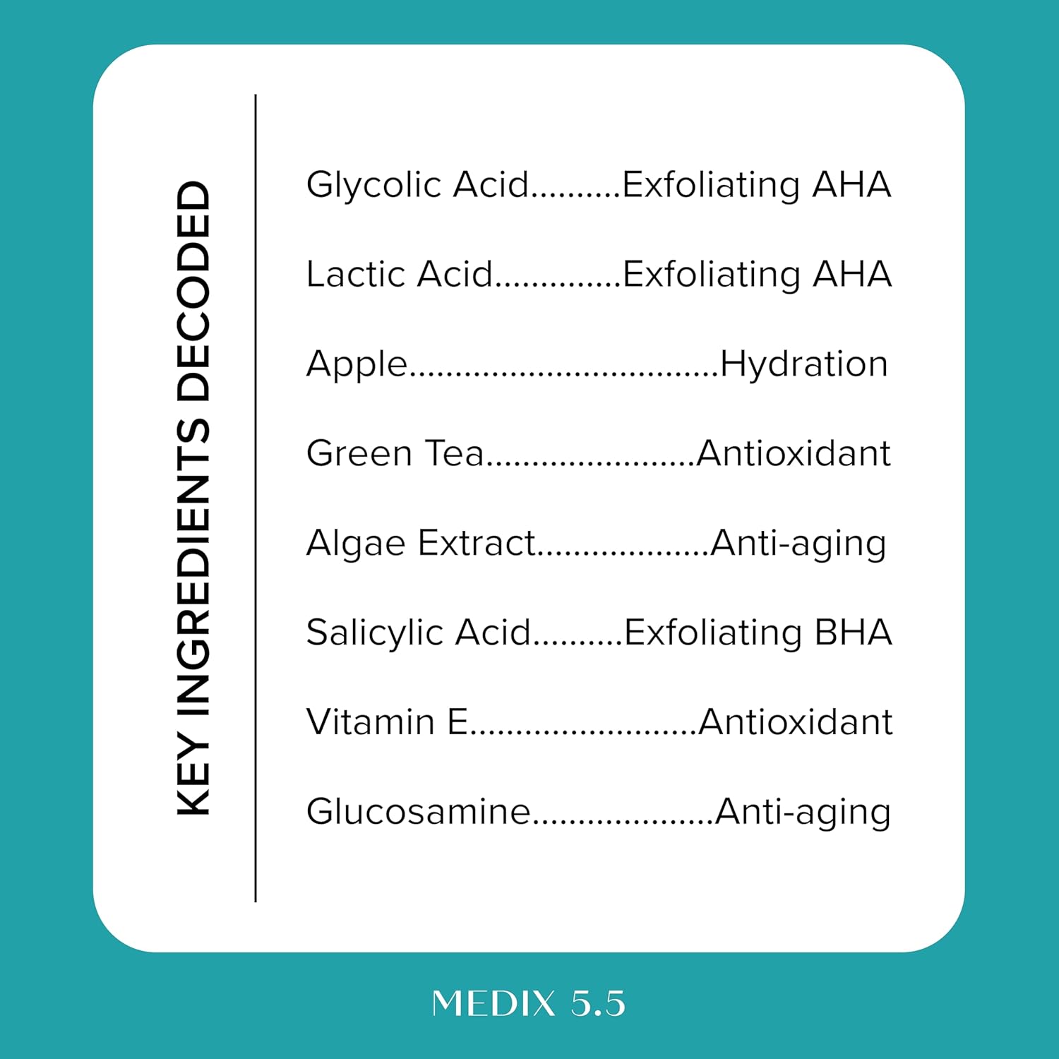 Medix 10% Glycolic Acid + Lactic Acid Leave-On Exfoliating Skin Care Body Gel | Aha Exfoliant Body & Face Serum Refines + Softens Dry Dead Skin, Uneven Skin Tone, Kp Bumps, & Wrinkles, 1.7 Fl Oz : Beauty & Personal Care