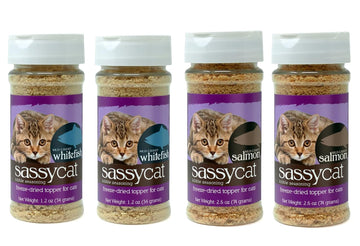 Herbsmith Sassy Cat Kibble Seasoning – Freeze Dried Turkey – Cat Food Topper For Picky Eaters – [Bundle: Chicken, Turkey, And Duck]