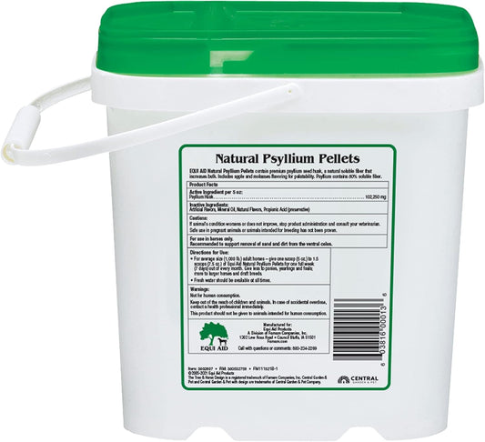 Farnam Equi Aid Natural Horse Psyllium Pellets Supplement for Horses, Supports Removal of Sand & Dirt From the Ventral Colon, 5 Pound, 16 Scoops : Horse Nutritional Supplements And Remedies : Pet Supplies