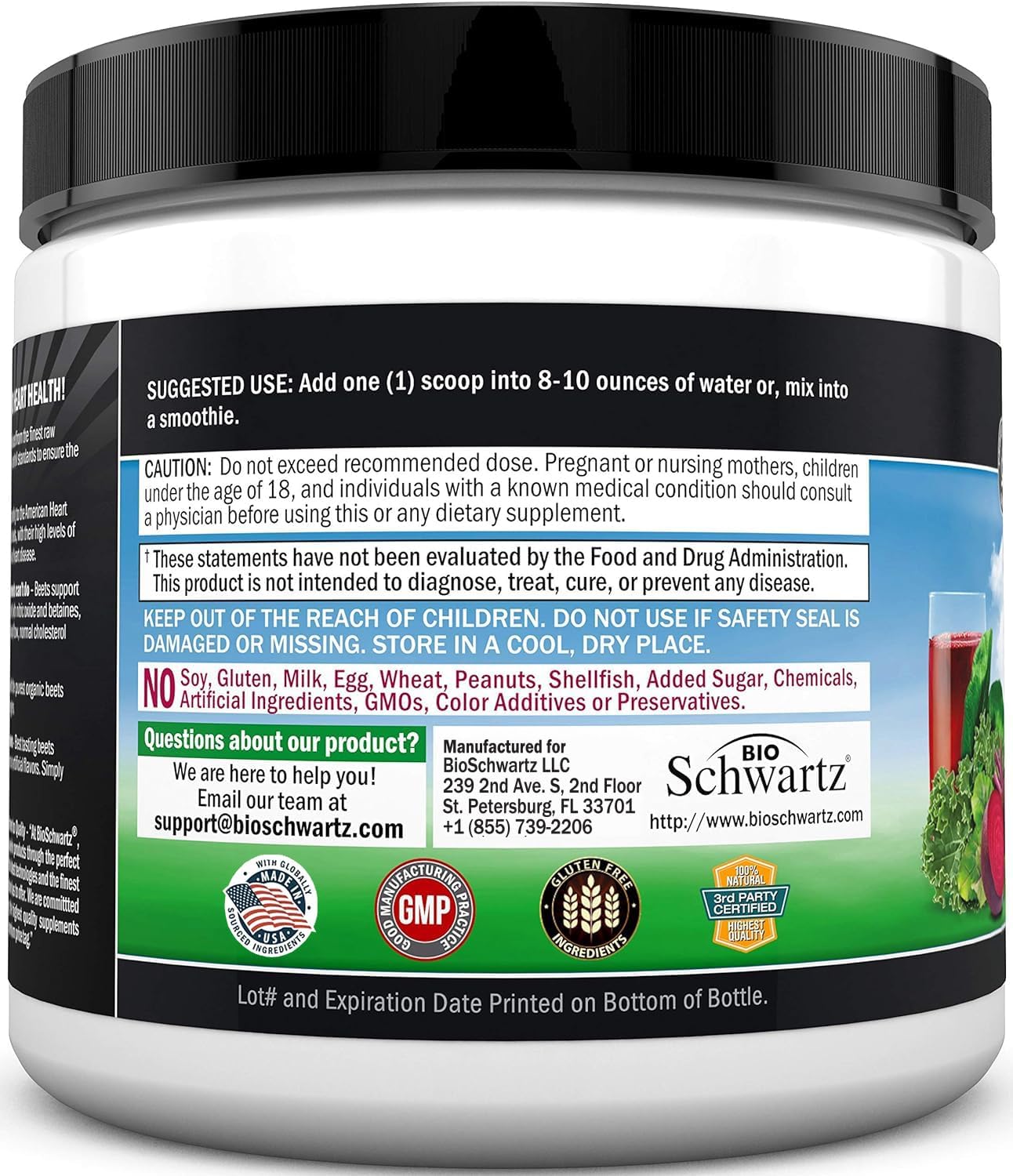 Beet Root Powder - Beets Superfood Supplement with Vitamin C Plus Organic Antioxidant Rich Red Fruits and Vegetables - Boosts Stamina and Natural Energy Levels - 30 Servings - Packaging May Vary : Health & Household