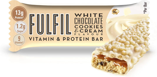 Fulfil Vitamin And Protein Bars (15 X 40G Bars) — Chocolate Salted Caramel Flavour — 15G High Protein, 9 Vitamins, Low Sugar
