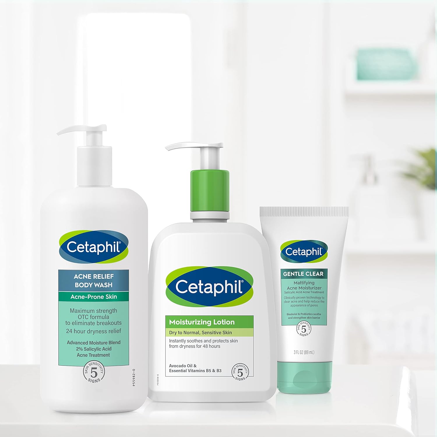 Cetaphil Body Wash, NEW Acne Relief Body Wash with 2% Salicylic Acid to Eliminate Breakouts, Gently Exfoliates and Provides 24Hr Dryness Relief, 20 oz