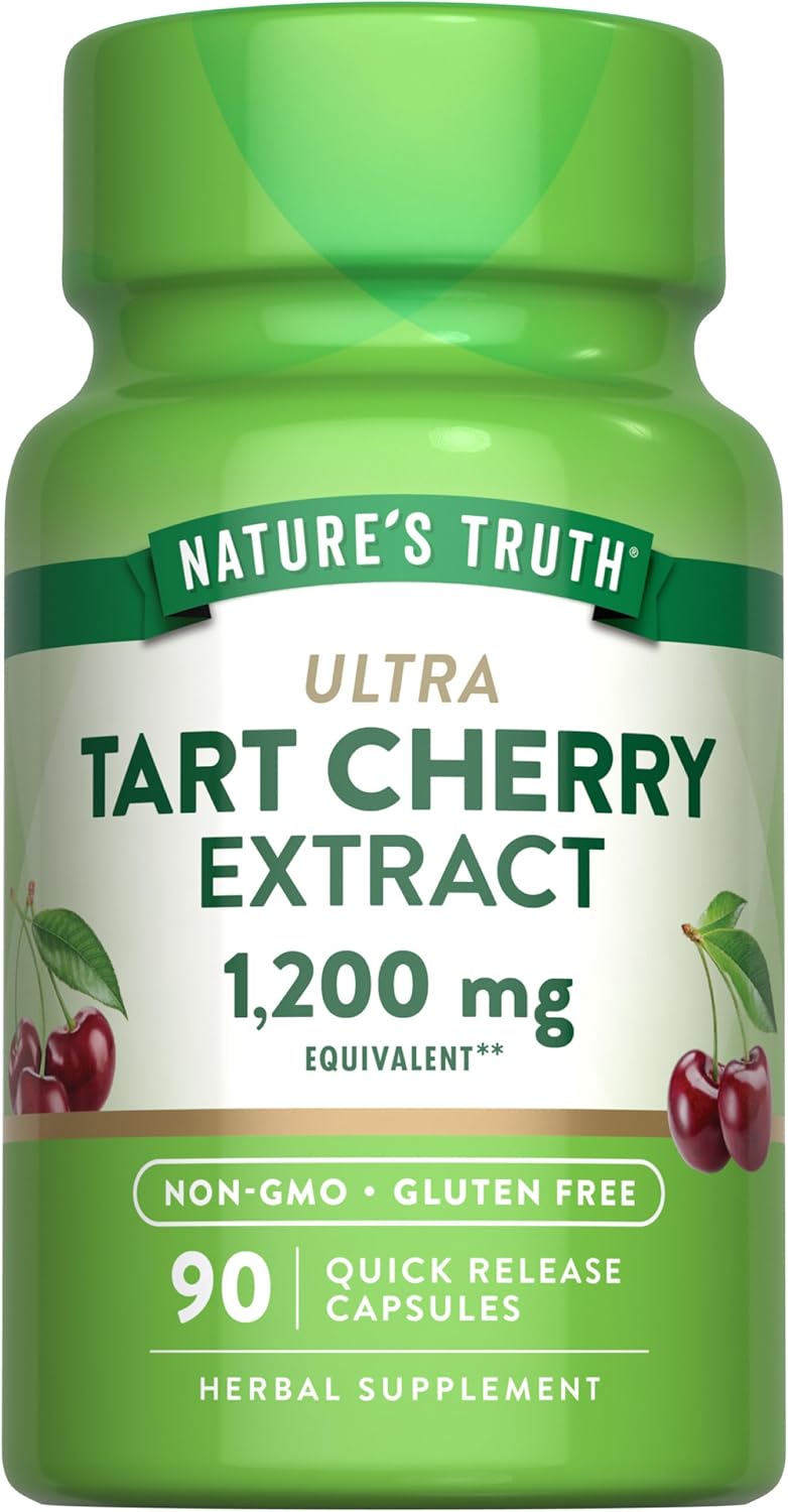 Nature'S Truth Tart Cherry Extract Capsules | 1200 Mg | 90 Count | Non-Gmo & Gluten Free Supplement