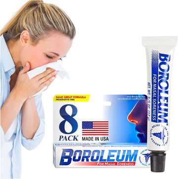 Boroleum for Nasal Soreness, 3/5 Ounce Each (Value Pack of 8)