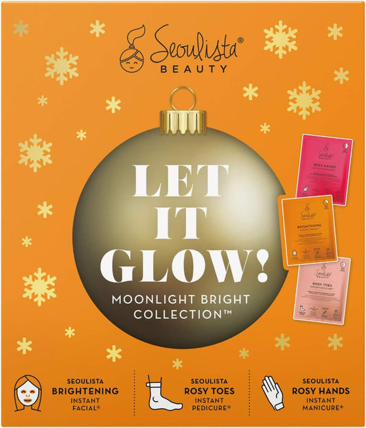 Seoulista Beauty Two To Twinkle Cleanse And Bright Skincare System -Christmas Beauty Skin Care Gift Set —Bonus Magic Cleanse With Two Brightening Instant Facials With Vitamin C