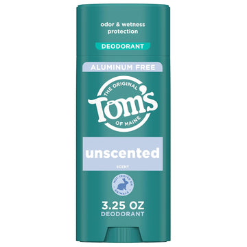 Tom’S Of Maine Unscented Natural Deodorant For Women And Men, Aluminum Free, 3.25 Oz