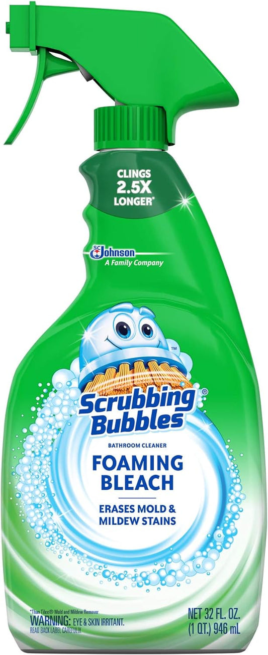 Scrubbing Bubbles, Foaming Bleach Bathroom Cleaner, 32 oz